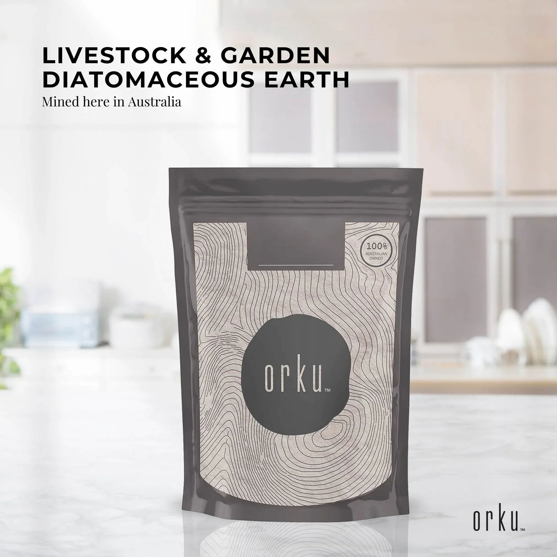 Orku Fossil Shell Flour Diatomaceous Earth - 100g