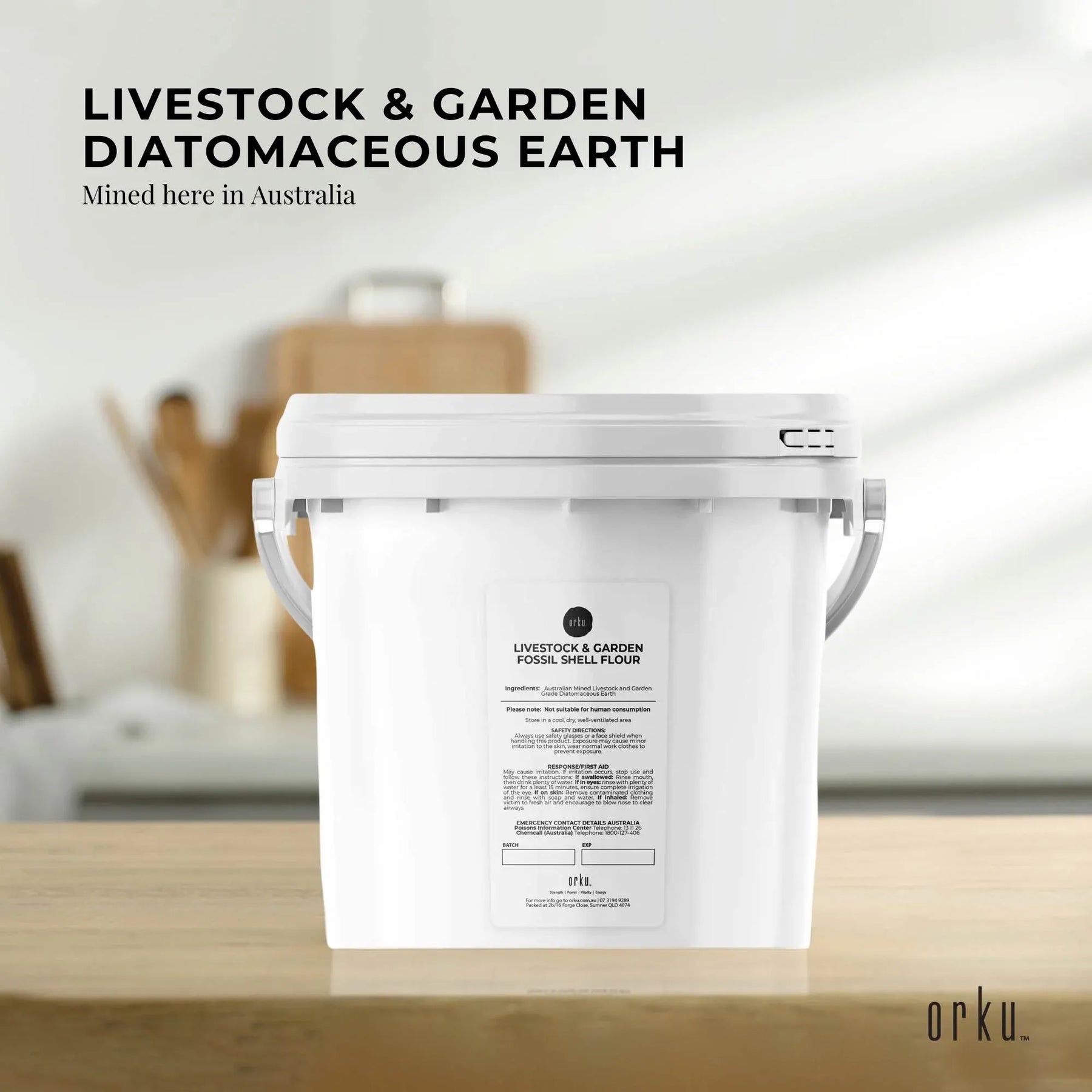 Orku Fossil Shell Flour Diatomaceous Earth - 3kg