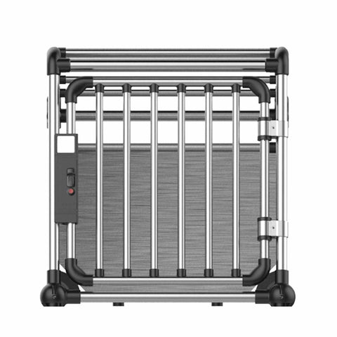 All For Paws Aluminium Travel Crate Medium 56x77x65cm - Sturdy Pet Car Enclosure - SuperSaverAU - view 1