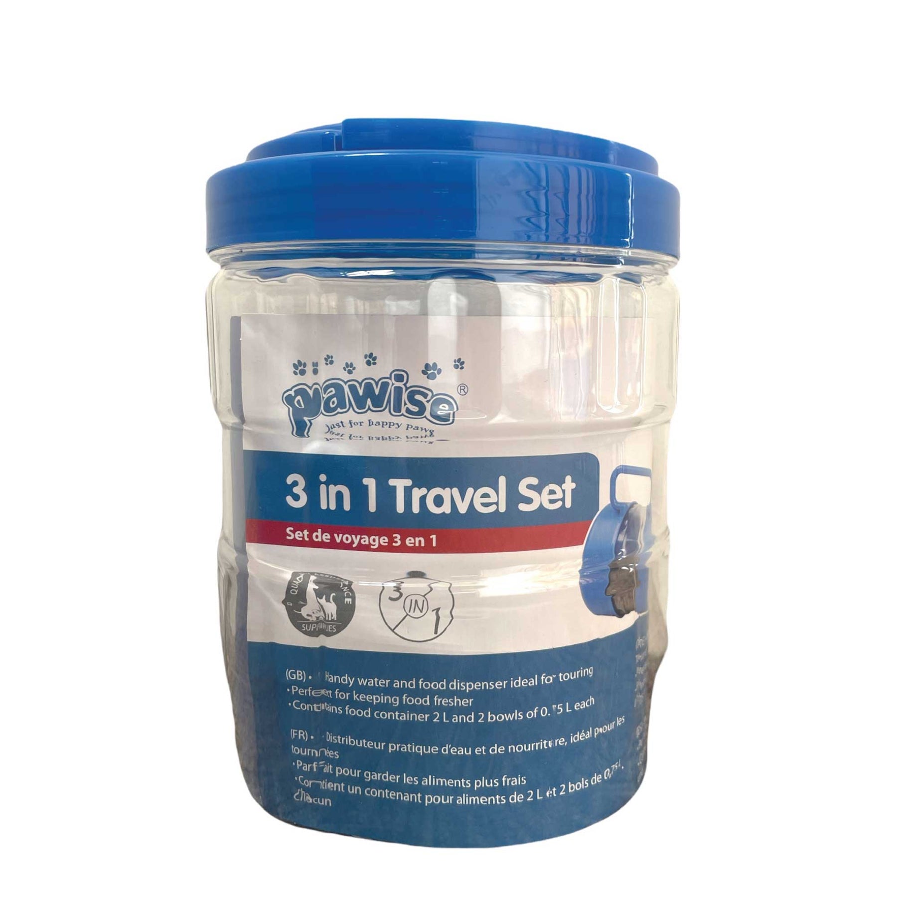 Pawise 3 in 1 Travel Set - Portable Feeder & Drinker, 16.5cm x 12cm, 2L Capacity - SuperSaverAU - view 6
