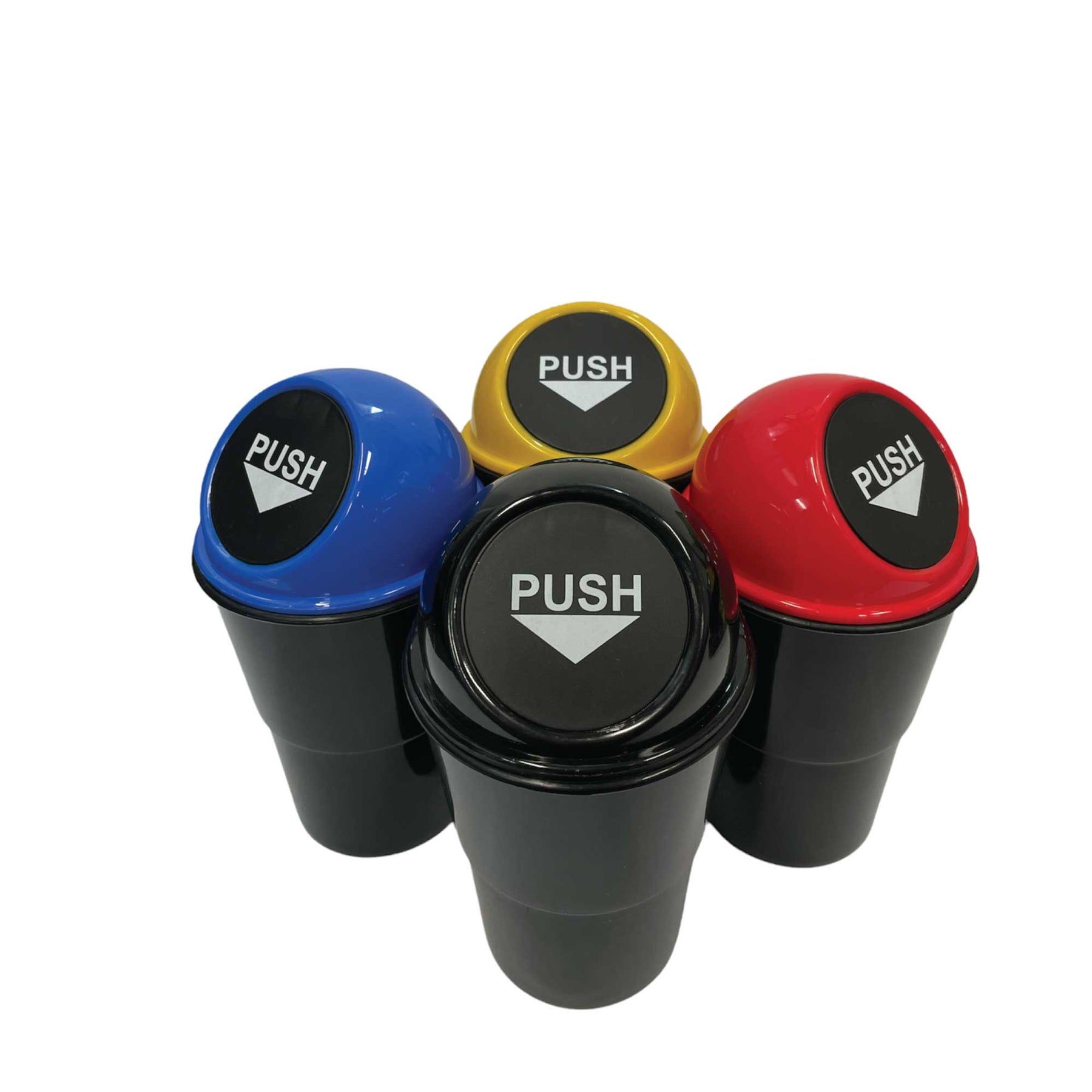 1x 550ml Mini Car Rubbish Bin - Cup Holder Trash Can Coin Ashtray Random Colour - SuperSaverAU - view 1