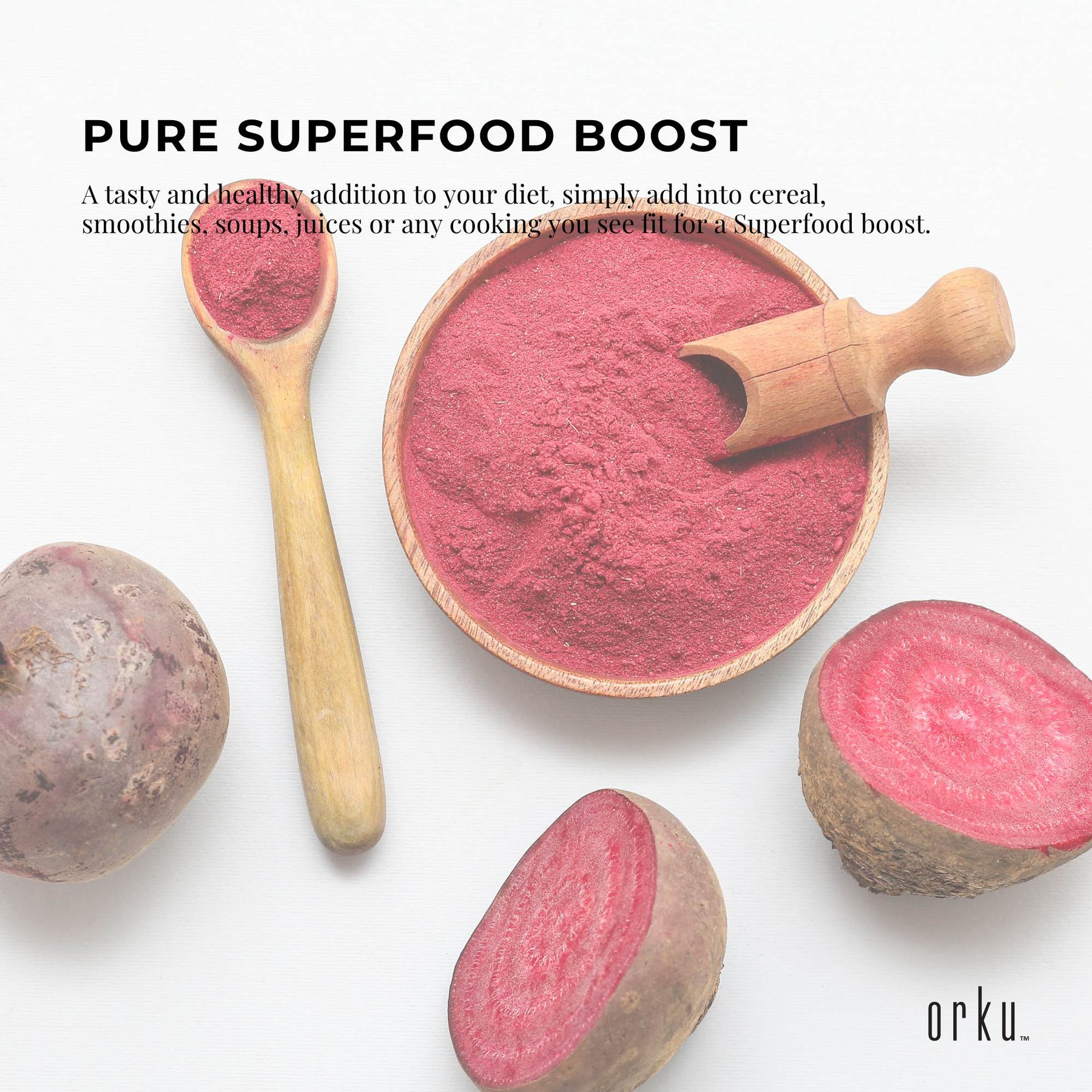 800g Organic Beetroot Powder Bucket Superfood Beet Root Supplement Beta Vulgaris - SuperSaverAU - view 4