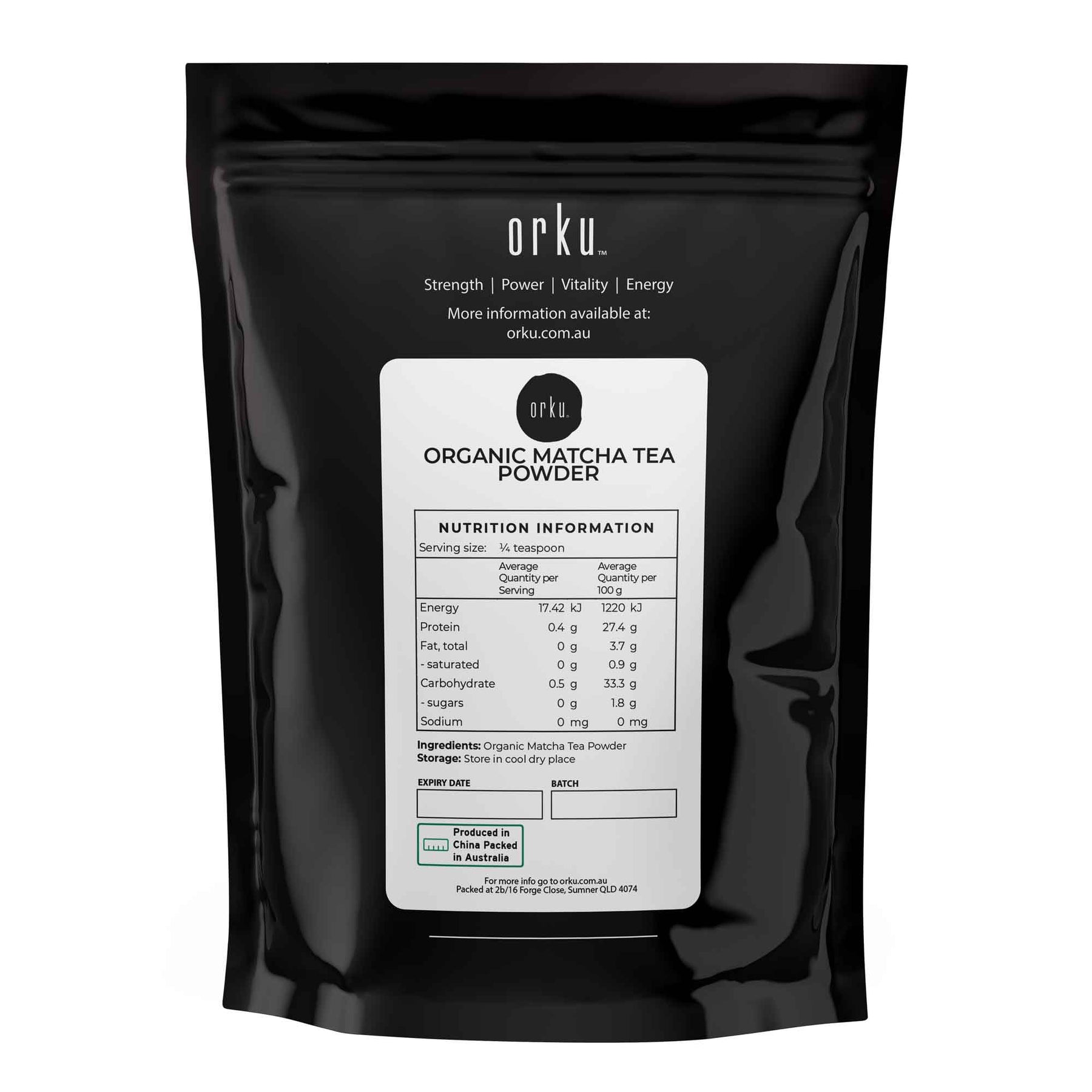 2Kg Organic Matcha Green Tea Powder Camellia Sinensis Leaf Supplement - SuperSaverAU - view 1
