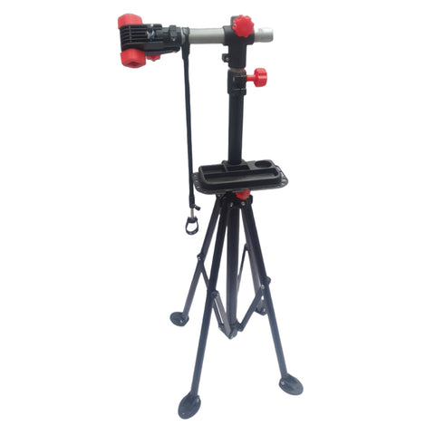 Social Hike Adjustable Bicycle Repair Stand with 360° Clamp & Tool Tray - 30kg