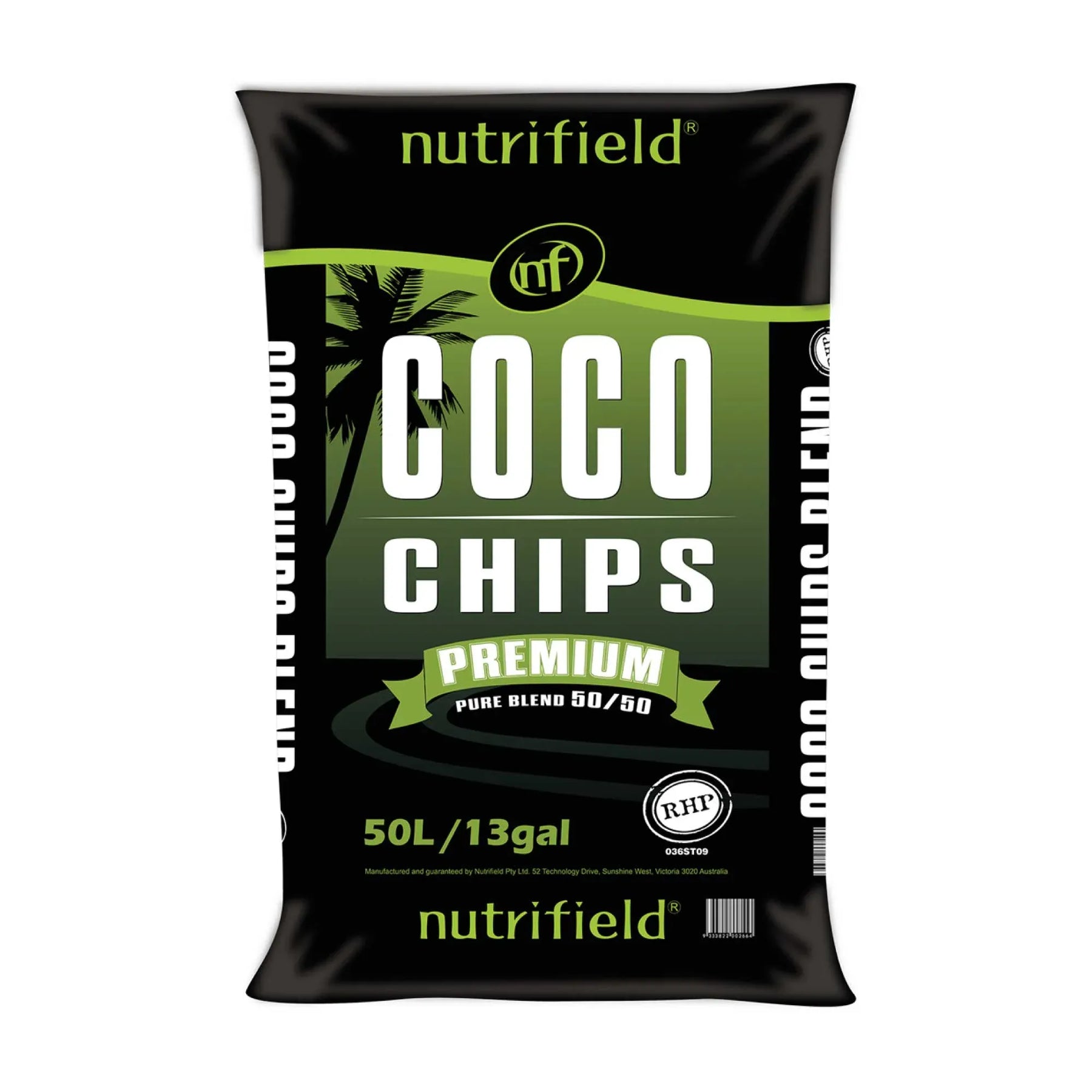 50L Coco Chips Nutrifield Premium - 50/50 Coir Pure Blend Hydroponic Plant Growing - SuperSaverAU - view 1