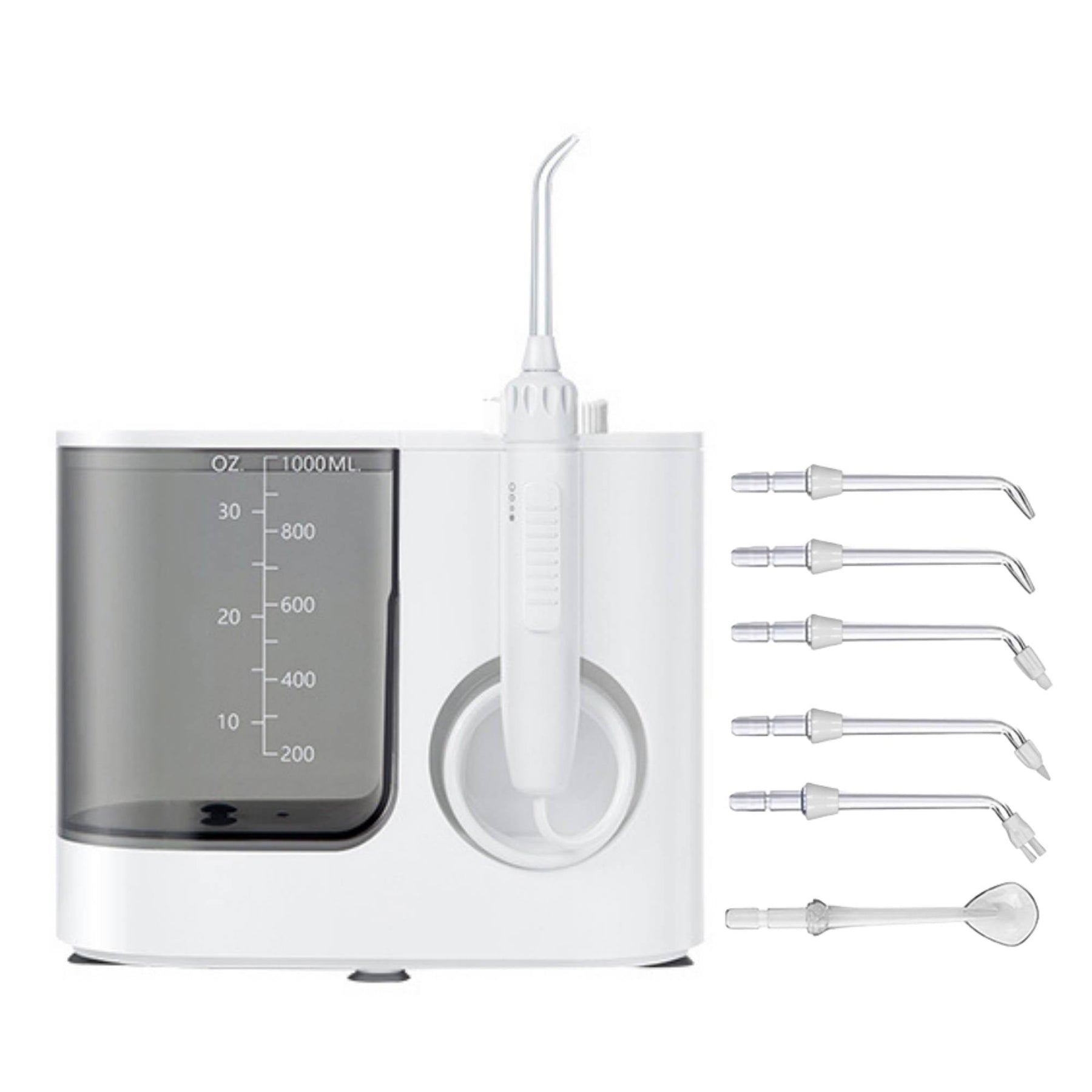 Water Jet Dental Flosser White 1000ml Electric Oral Pressure Irrigator 5 Tips - SuperSaverAU - view 1