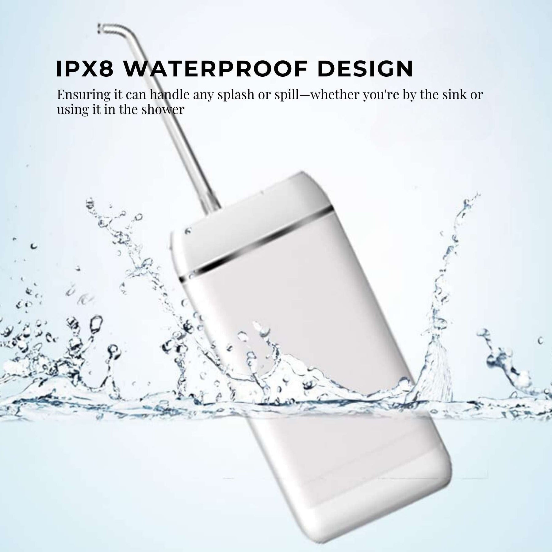 Orku Mini Portable Water Flosser - Cordless, USB Rechargeable, 150ml, 3 Modes - SuperSaverAU - view 8