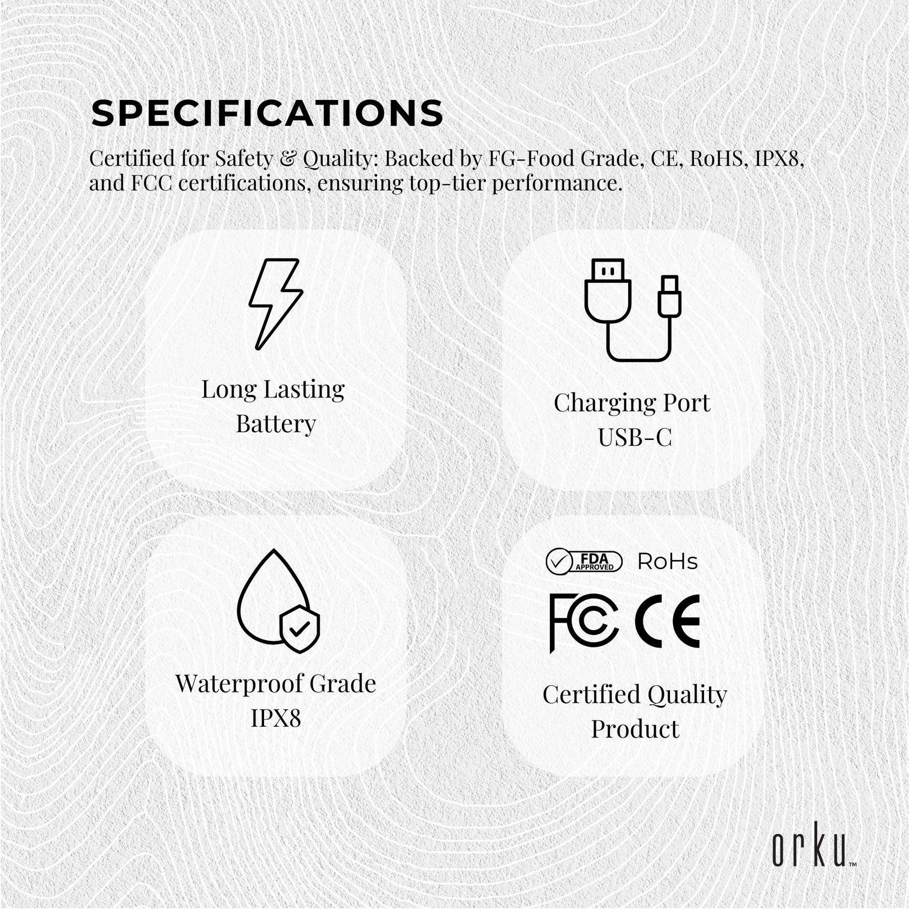 Orku Mini Portable Water Flosser - Cordless, USB Rechargeable, 150ml, 3 Modes - SuperSaverAU - view 9