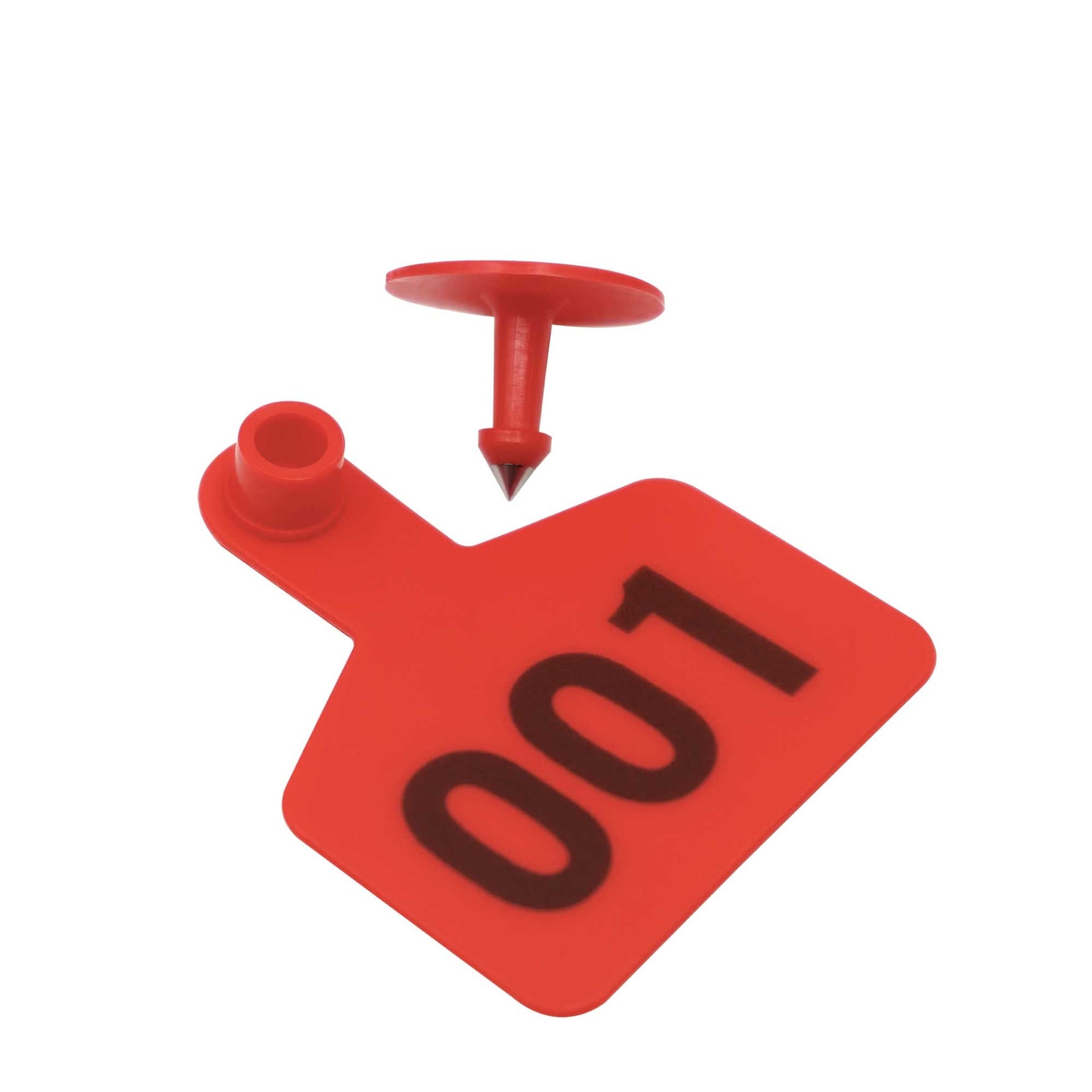 Red Small Cattle Ear Tags 1-100 Set 5x4cm for Goats Pigs Livestock - SuperSaverAU - view 4