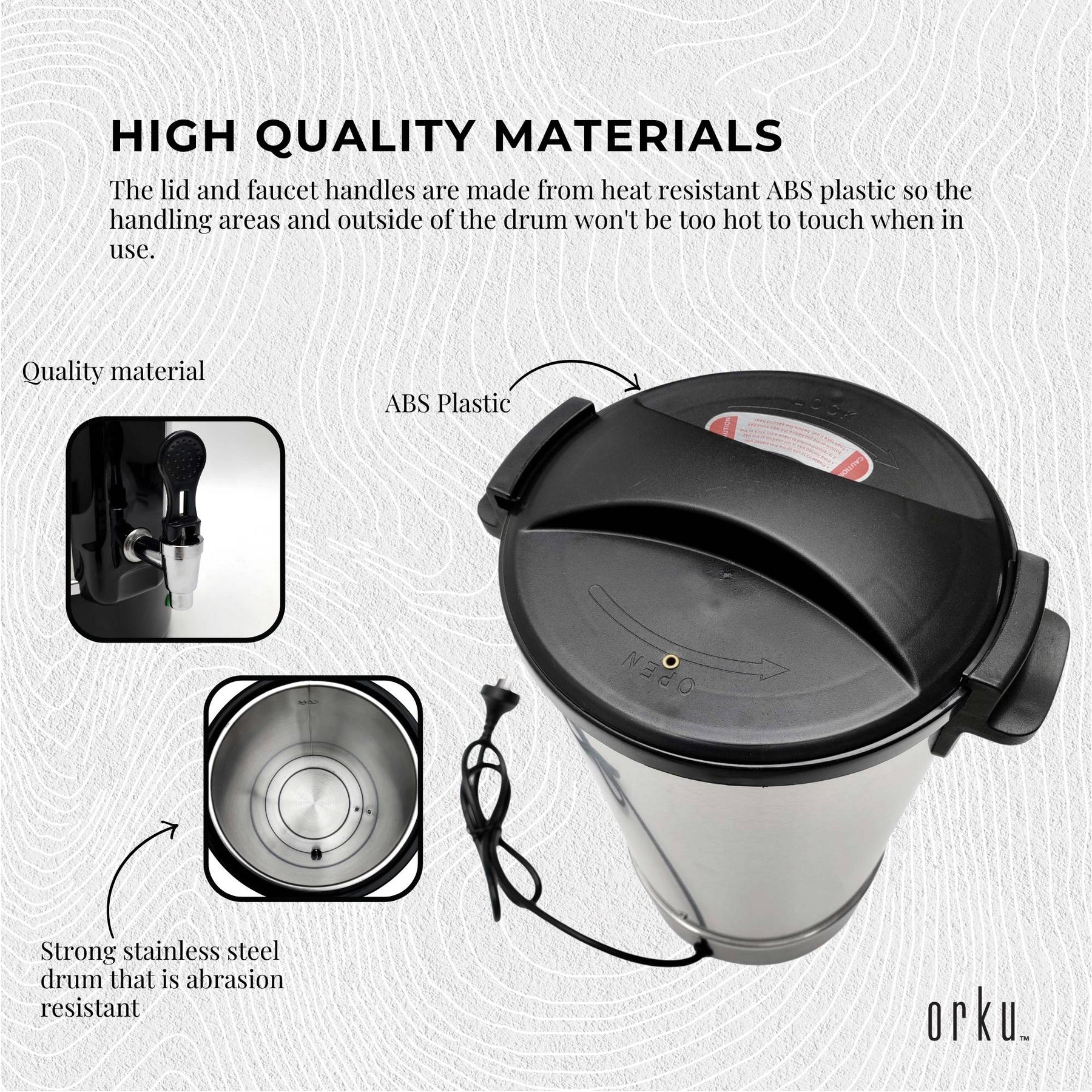 Orku 10L Candle Wax Heater with Core Heating Tap, Adjustable Temp 30-110°C - SuperSaverAU - view 1