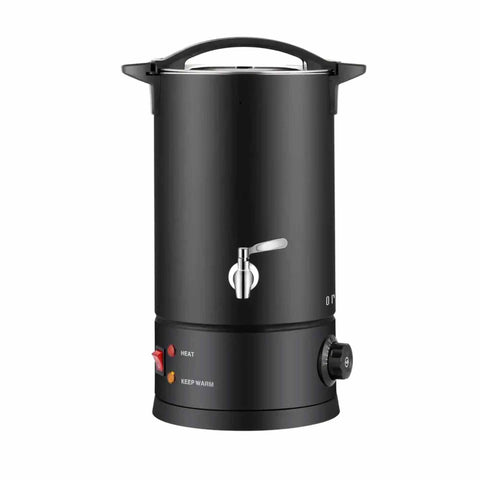 8L Wax Melting Furnace - Adjustable Temp 30-110°C, Stainless Steel, Black - SuperSaverAU - view 1