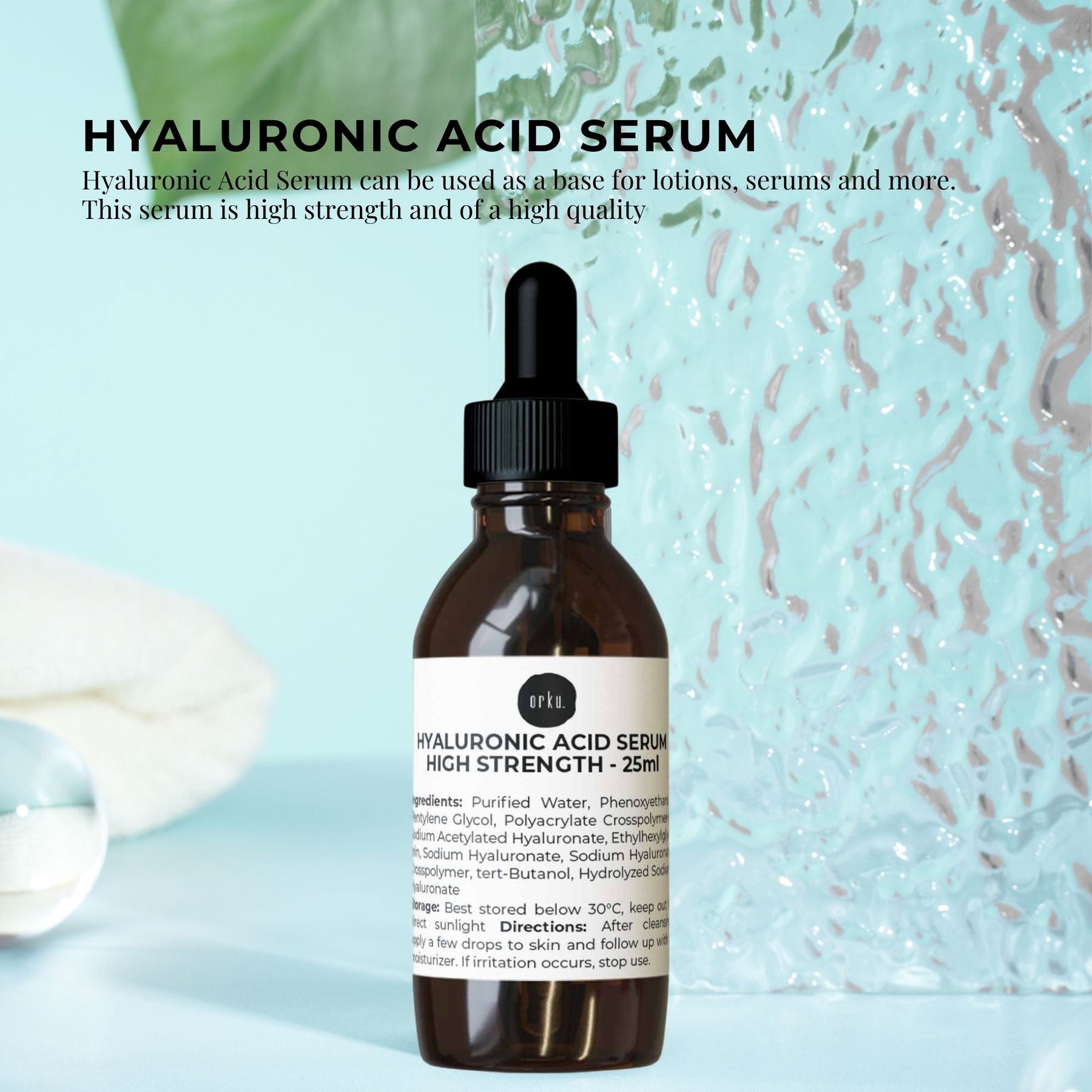 Hyaluronic Acid Serum 100ml - High Strength, Vegan, Sulphate & Paraben Free - SuperSaverAU - view 1