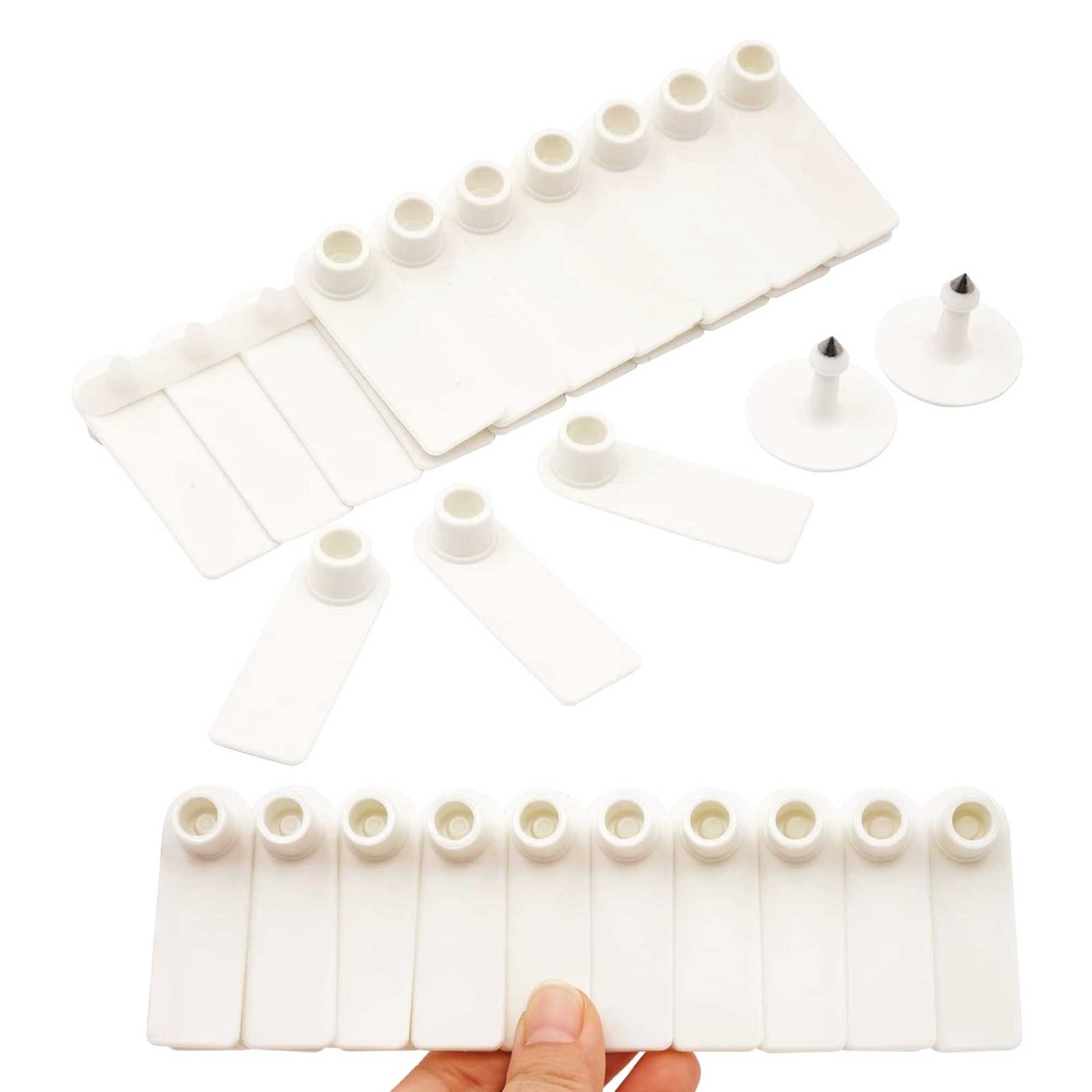 Cattle Ear Tags 100x Mini White 5x2cm Blank Labels for Livestock - SuperSaverAU - view 4