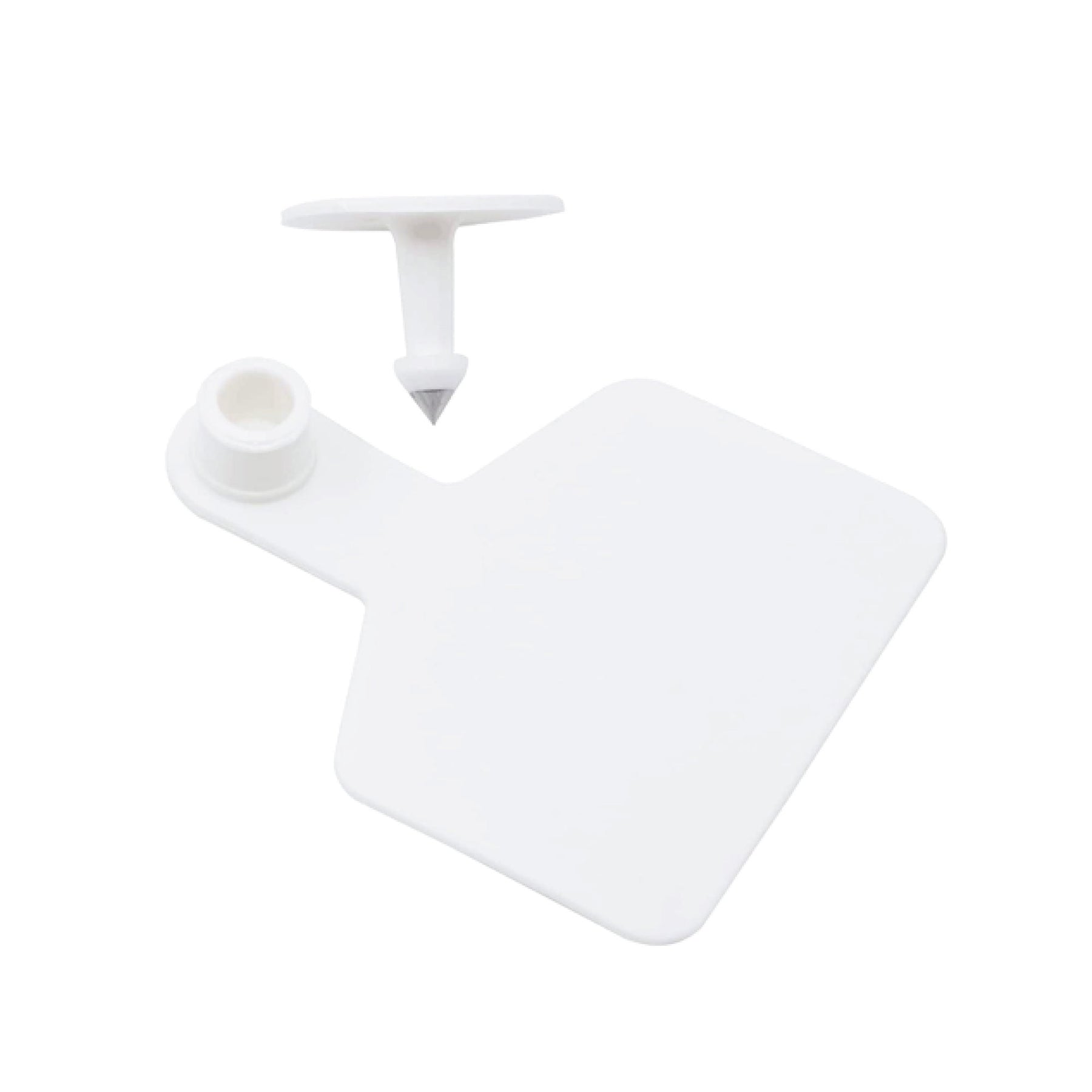 100x Medium White Cattle Ear Tags 6x7cm Blank Livestock Labels with Pin - SuperSaverAU - view 5