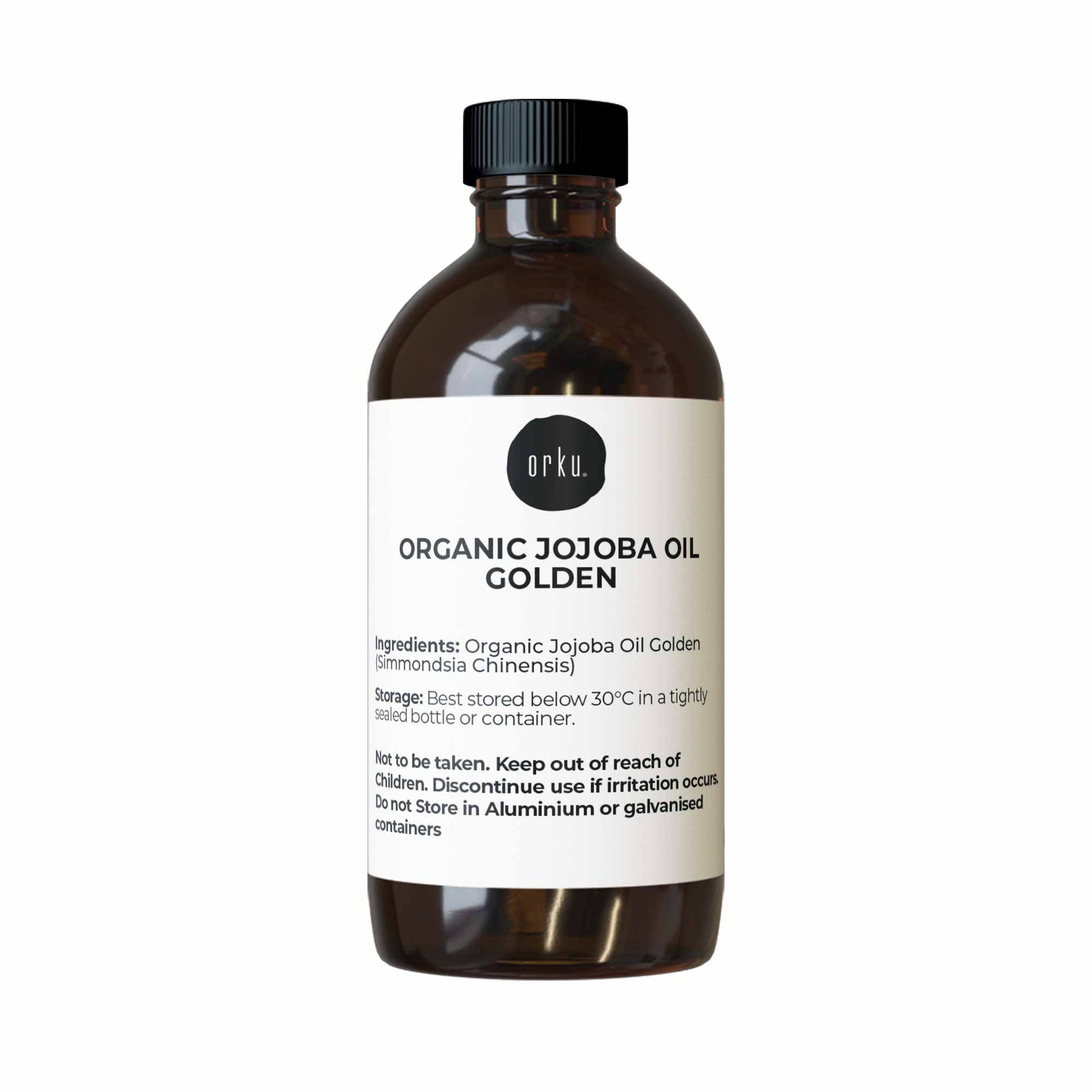 100ml Organic Jojoba Oil - Golden Pure Cold Pressed Seed For Hair Skin Nails - SuperSaverAU - view 1