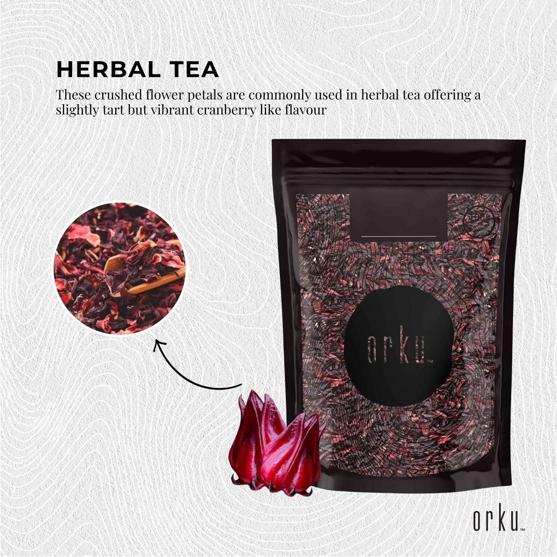 400g Organic Hibiscus Rosella Flower Crushed - Dried Herbal Tea Supplement - SuperSaverAU - view 6
