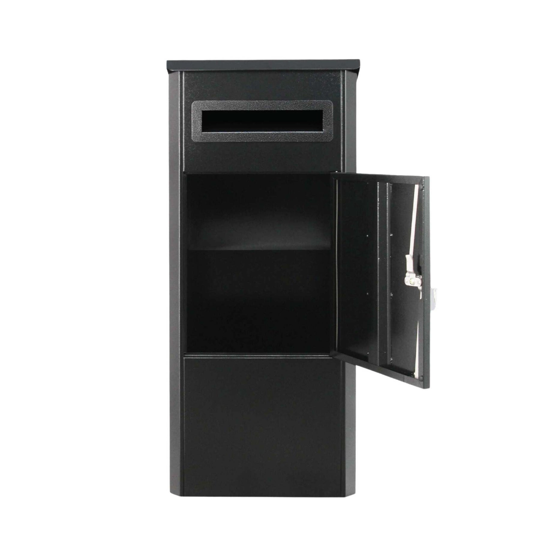 Lockable Parcel Delivery Box - Secure Home Package Locker 38x38x90cm Black - SuperSaverAU - view 5