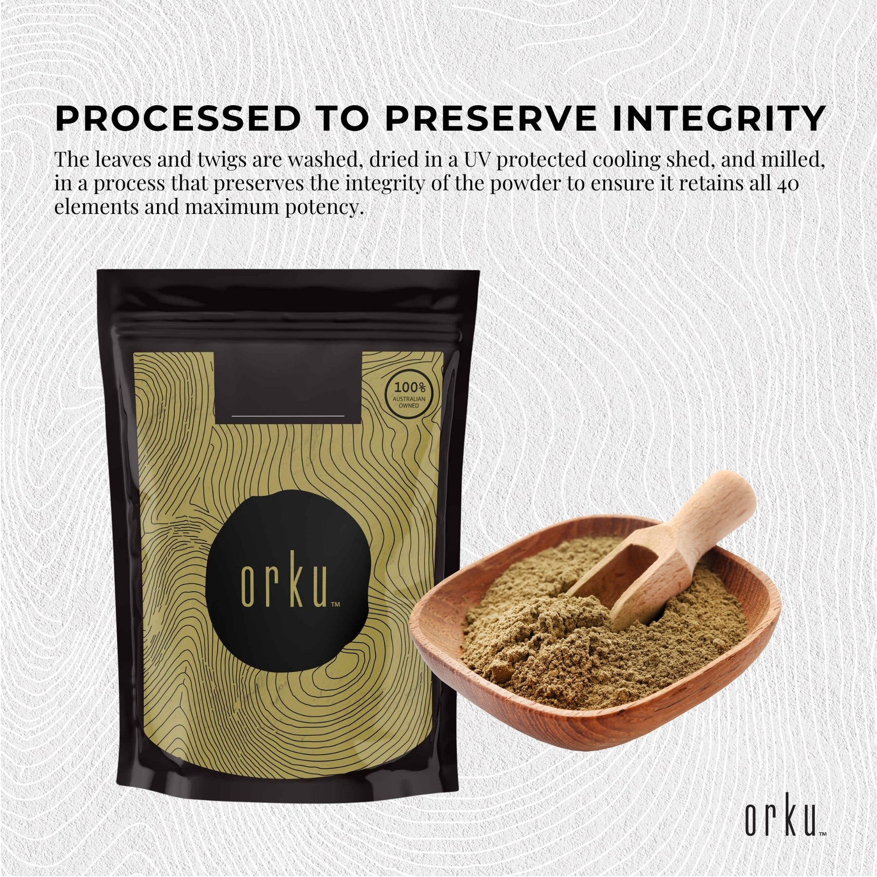 400g Gumby Gumby Pure Powder - Gumbi Aboriginal Plant Pittosporum Angustifolum - SuperSaverAU - view 2