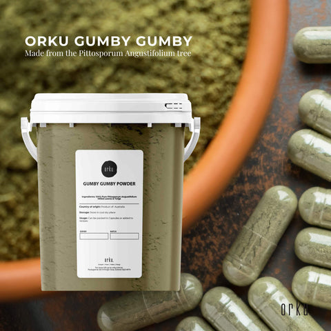 600g Gumby Gumby Pure Powder Tub Gumbi Aboriginal Plant Pittosporum Angustifolum - SuperSaverAU - view 1