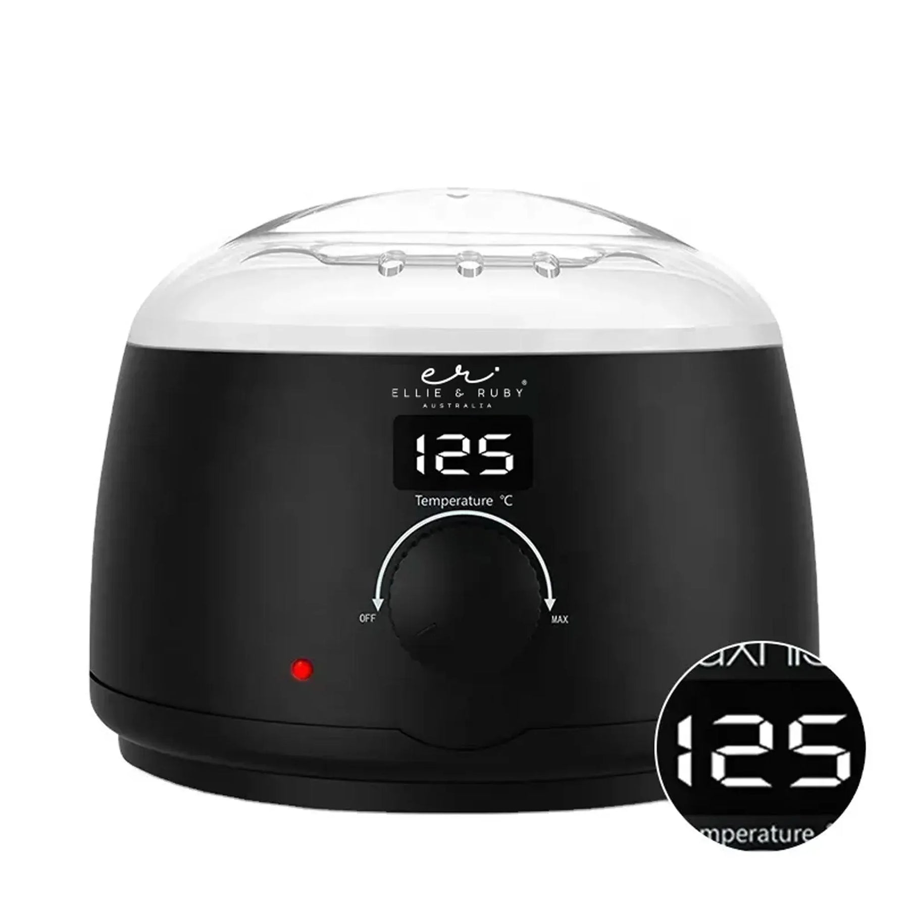 Ellie & Ruby WH-001D Black Digital Wax Warmer 500ml LED Display