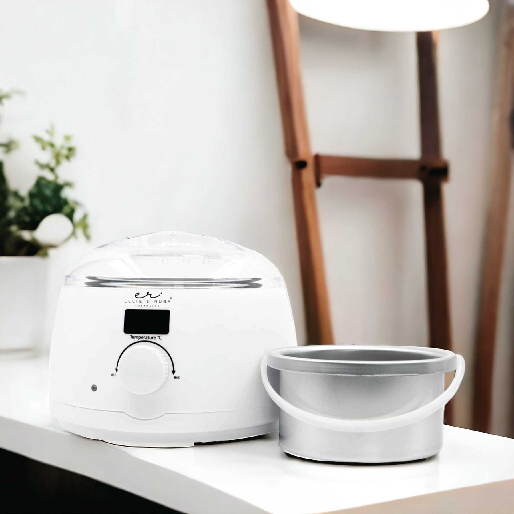 500ml Electric Wax Warmer Digital White - Hair Removal Depilatory Heater - SuperSaverAU - view 2