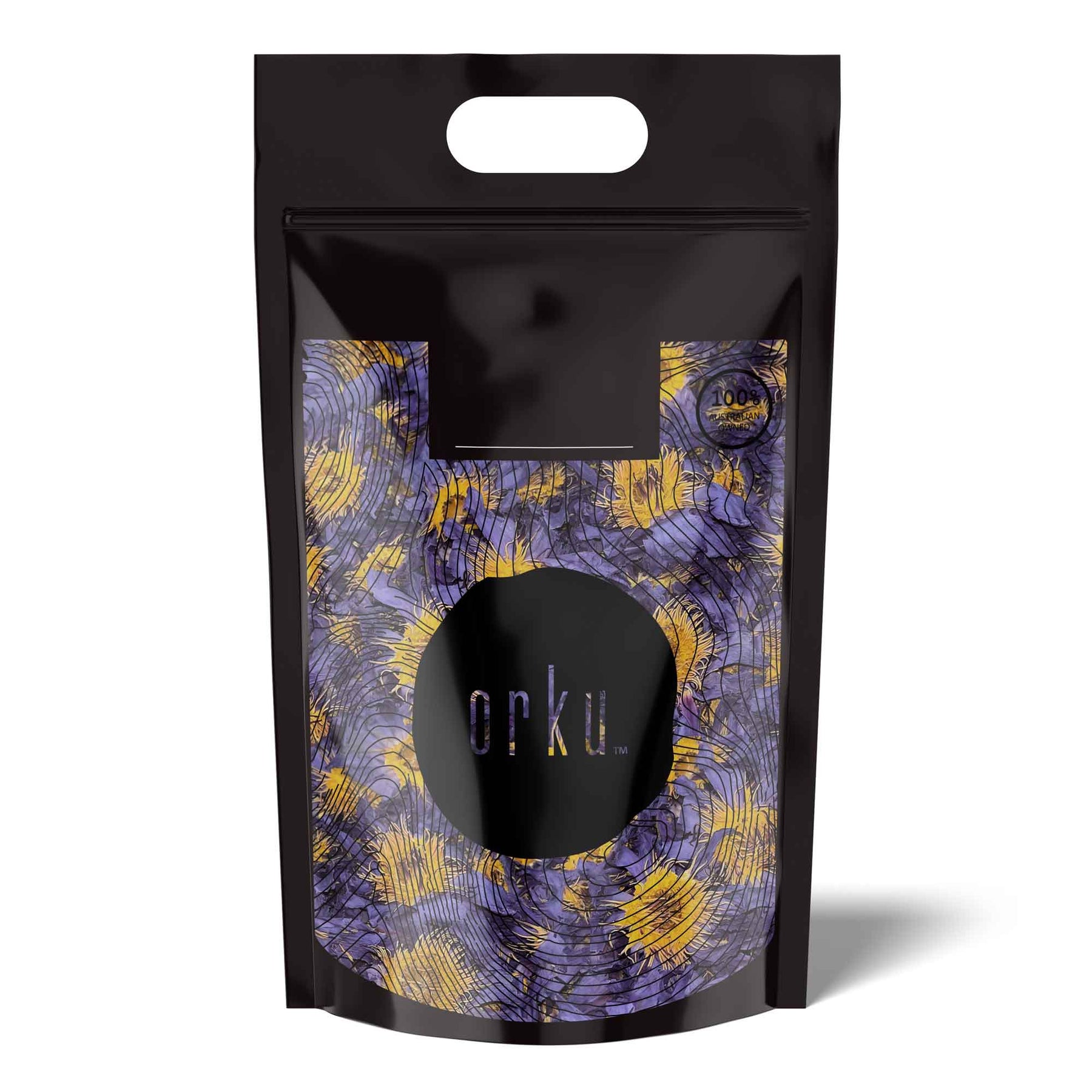 Orku 500g Dried Blue Lotus Flowers - Whole Open Lily Nymphaea Caerulea