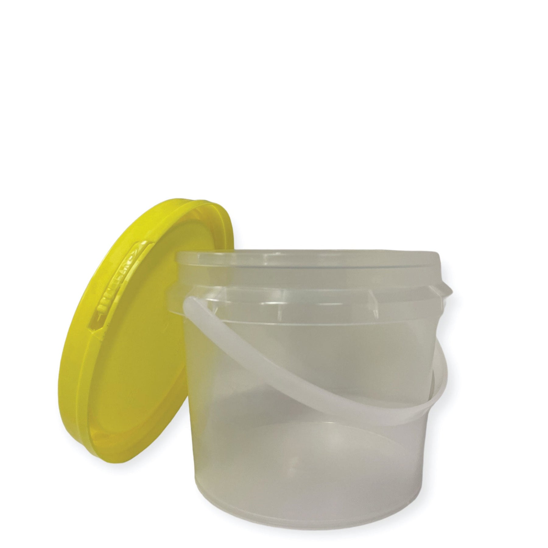 Premium Empty Honey Bucket with Tamper Evident Lid - Clear 0.8L, 100 Pack
