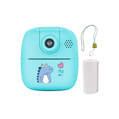 Premium Blue Kids Instant Print Camera with Video MP3 and Games