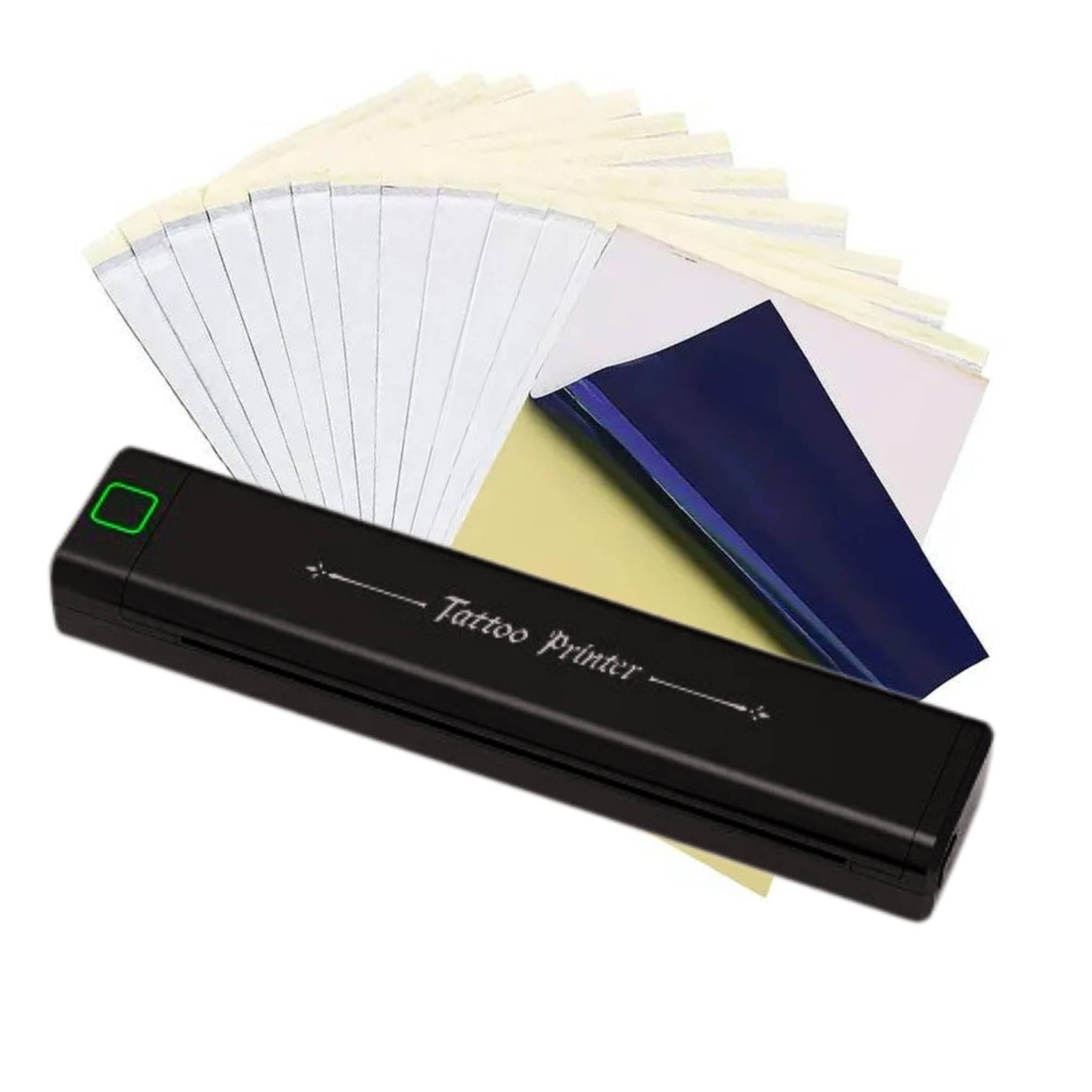 Tooleroo Portable A4 Thermal Printer Black + Tattoo Stencil Paper - Wireless - SuperSaverAU - view 1