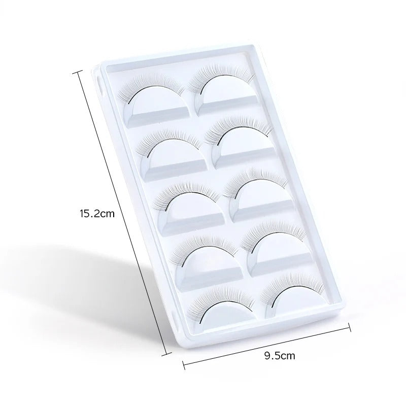Miosh Eyelash Extension Practice Lash Strips 10 Pack for Training Mannequins