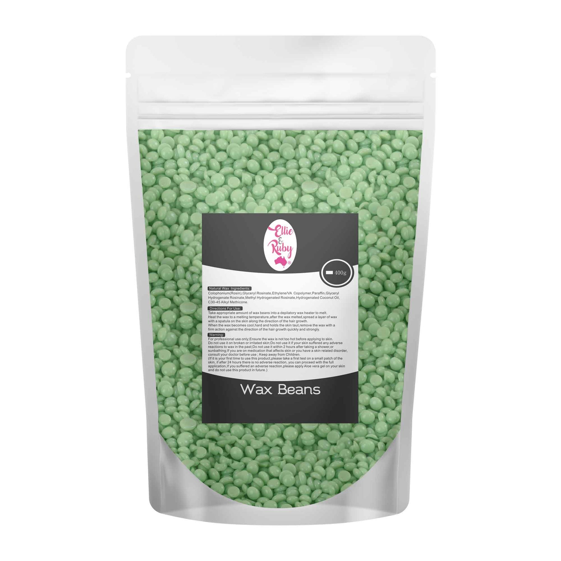 Coconut Oil Hard Wax Beans 100g - Aloe Vera, Stripless Hair Removal - SuperSaverAU - view 2