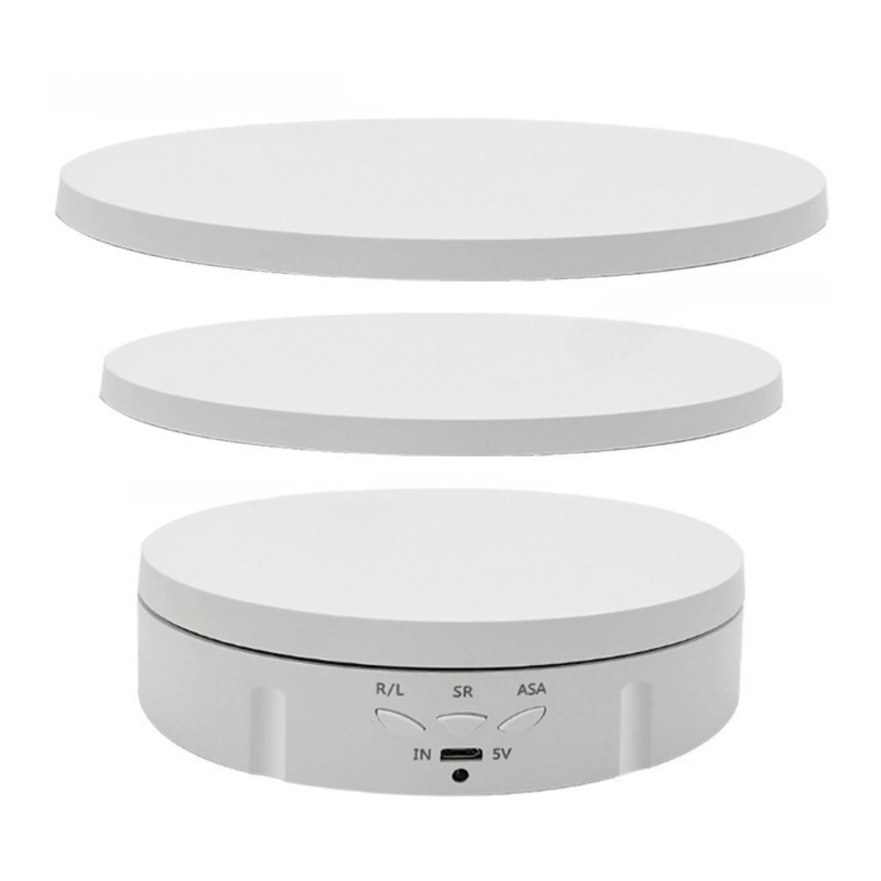 Tooleroo Electric 360 Rotating Product Display Stand White for Merchandise Video - SuperSaverAU - view 1