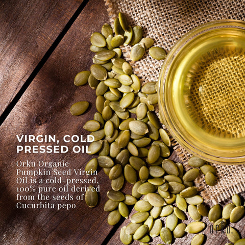 Orku Organic Pumpkin Seed Oil 250ml - Virgin Cold Pressed, 100% Pure, Cosmetic Gr. - SuperSaverAU - view 1