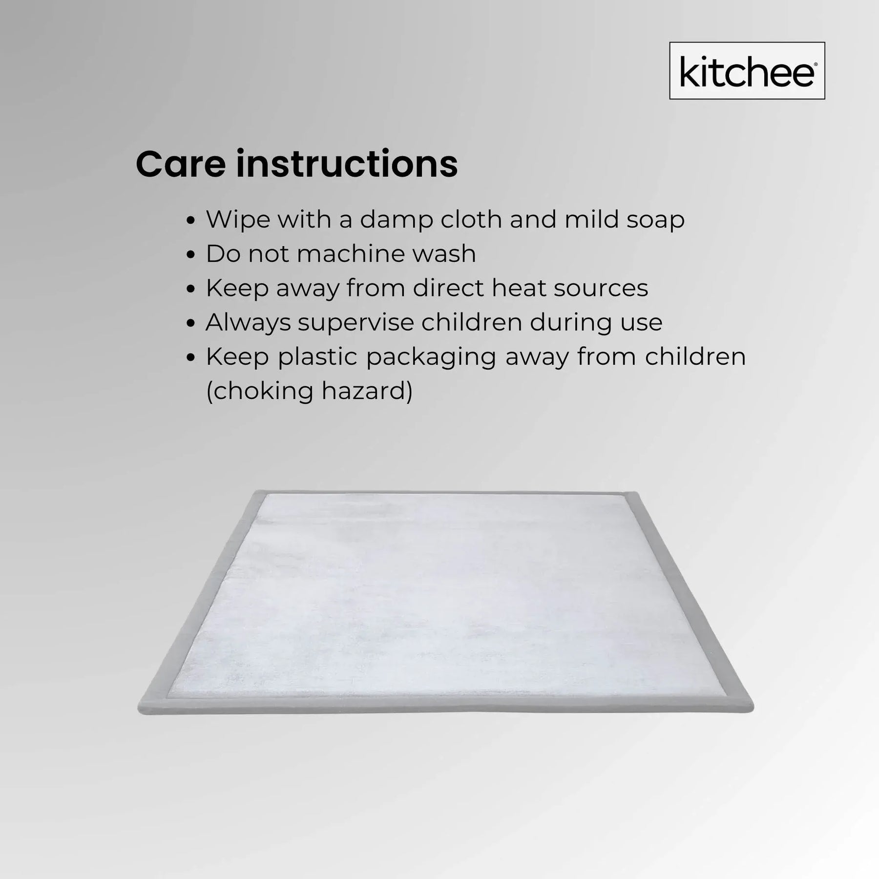 Kitchee Tatami Style Foam Floor Mat – Light Grey 150 x 200 x 3cm