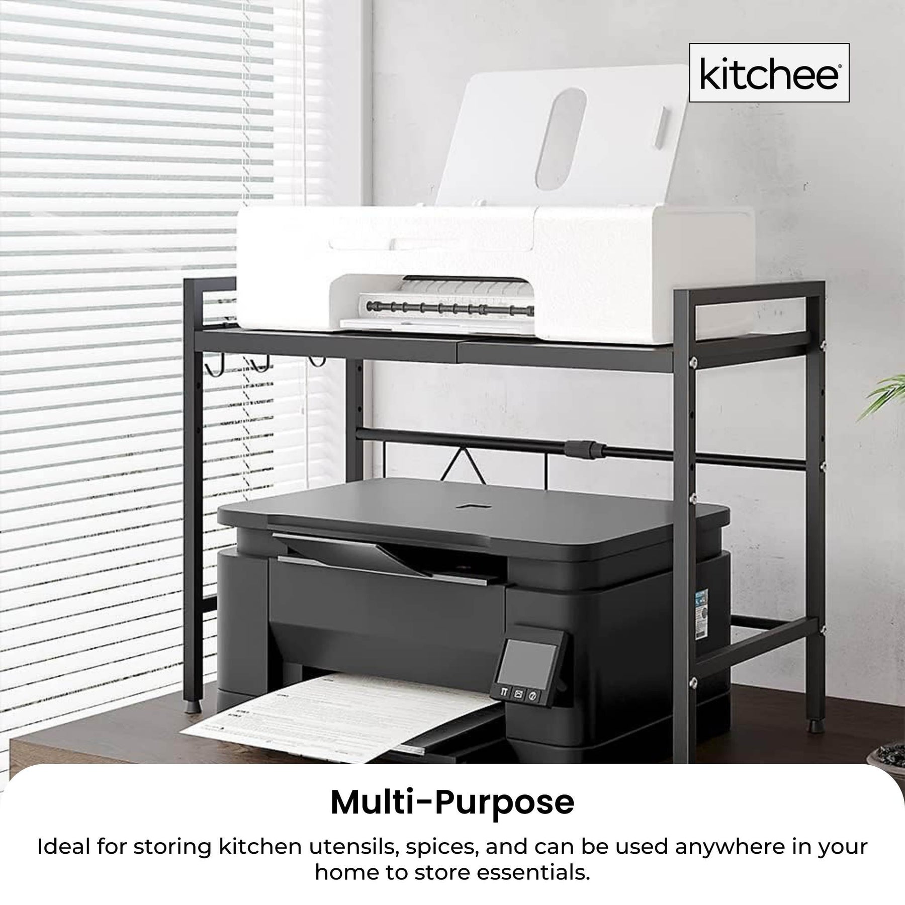 Kitchee Microwave Single Shelf - Expanding Storage Rack Kitchen Organiser Stand - SuperSaverAU - view 5
