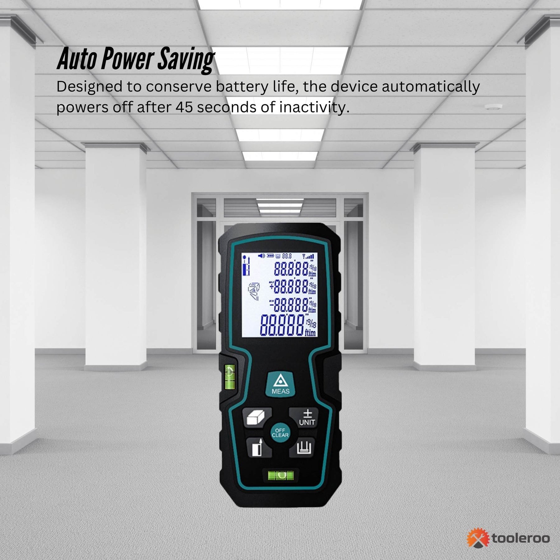 Tooleroo 100m Digital Laser Distance Measurer - LCD Area Volume Meter Tool - SuperSaverAU - view 5