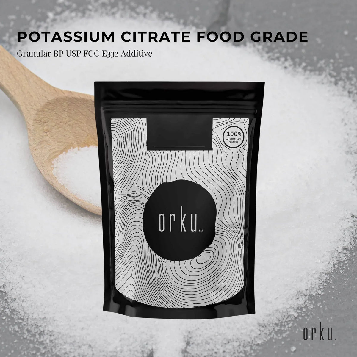 Orku 2Kg Potassium Citrate Food Grade Granular E332