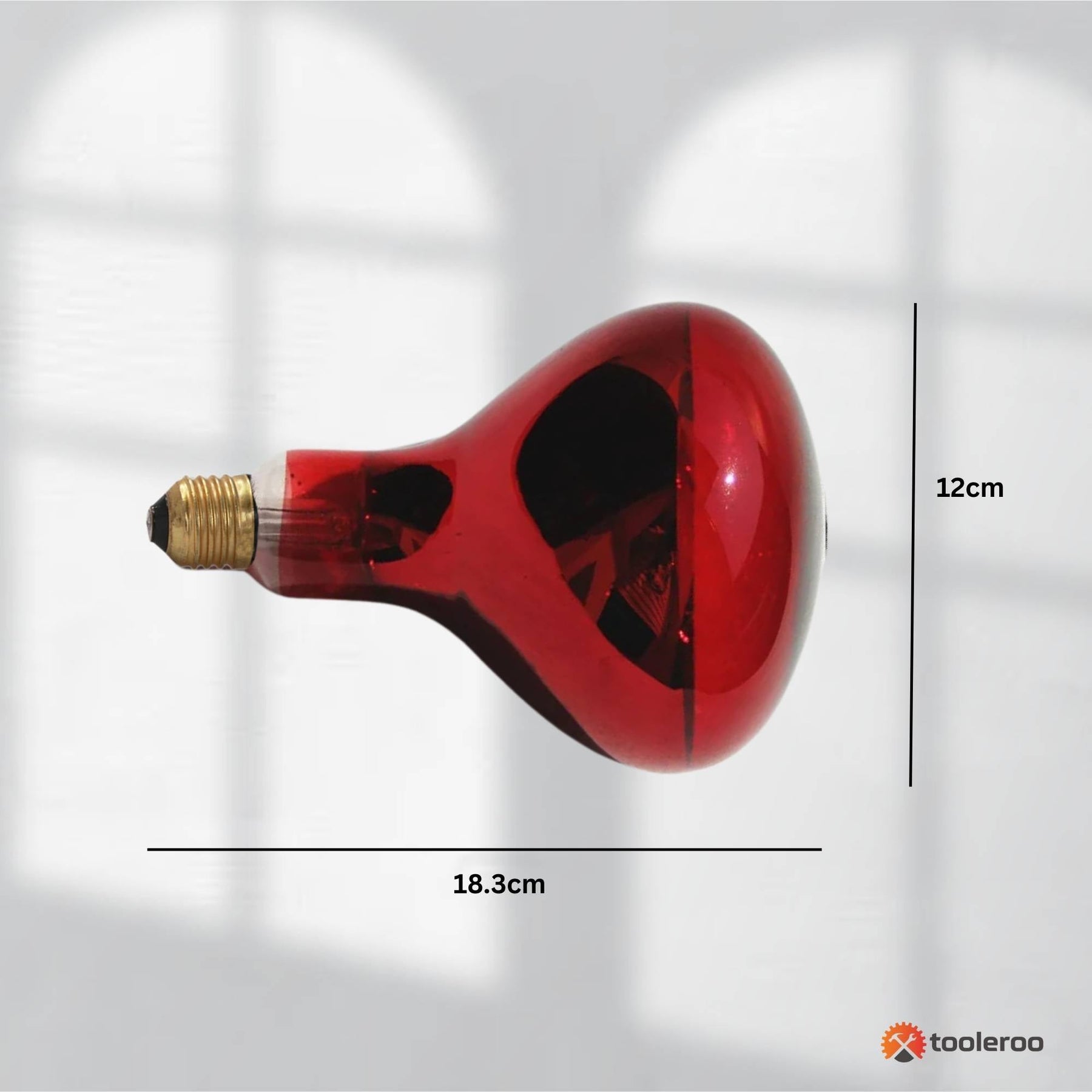 Tooleroo 275W Infrared Heat Lamp Bulb - Red Edison Screw Therapy Light YC-868B - SuperSaverAU - view 3
