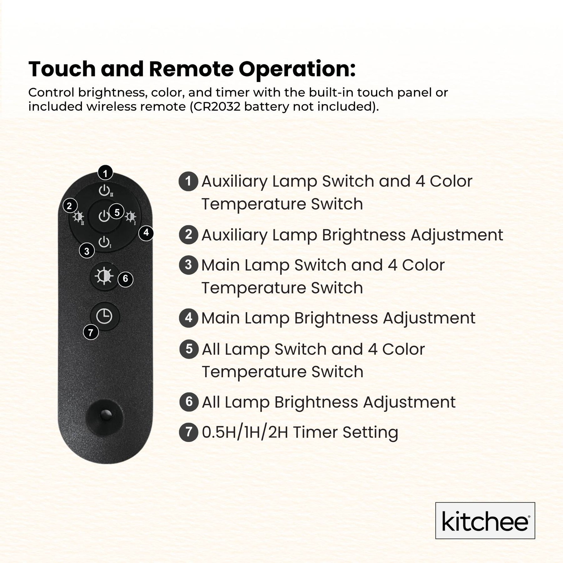 Kitchee Tri-Fold LED Desk Lamp 80cm - Dimmable, Eye-Care, Clamp Mount - SuperSaverAU - view 5