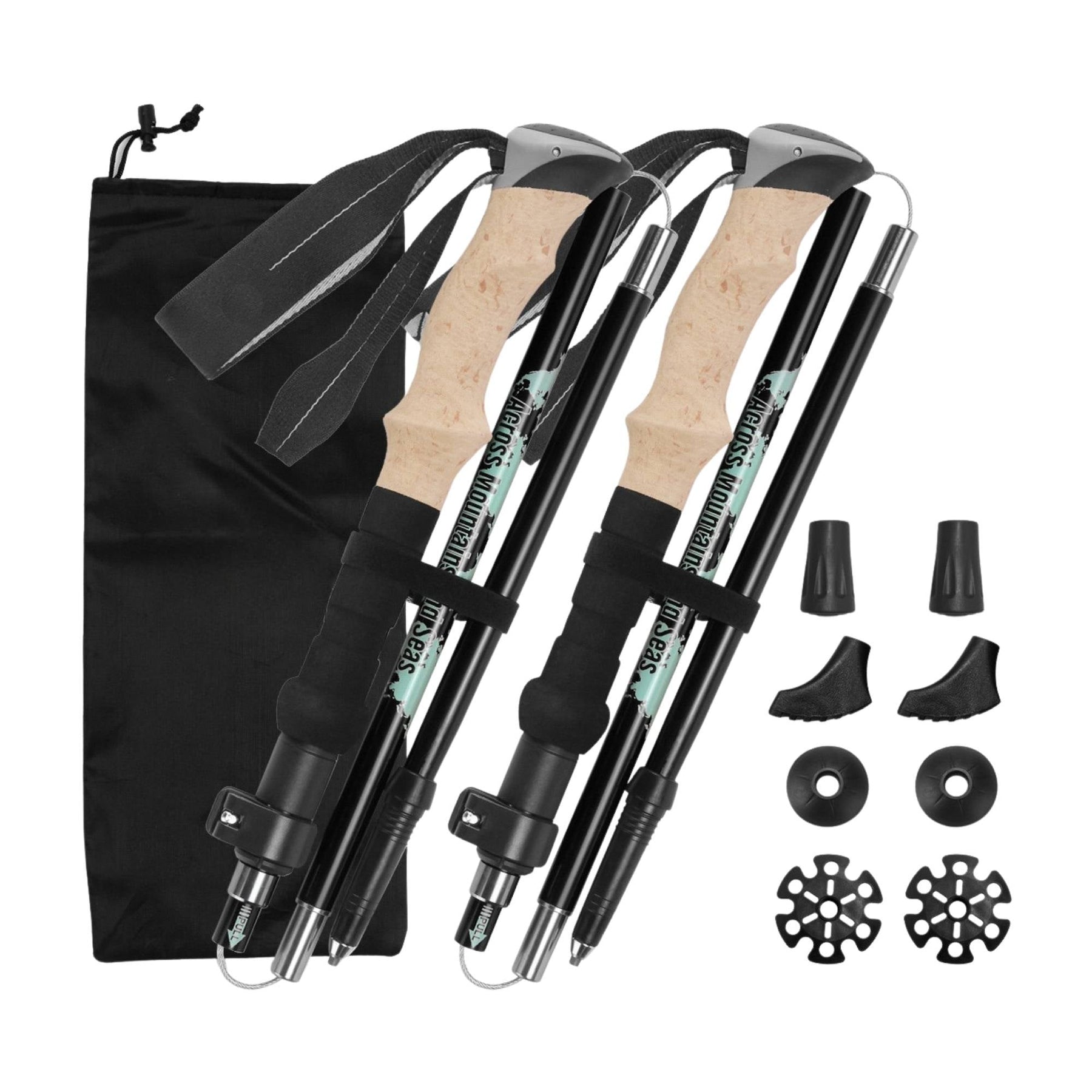 Social Hike Adjustable Trekking Poles Set - 2 Pack