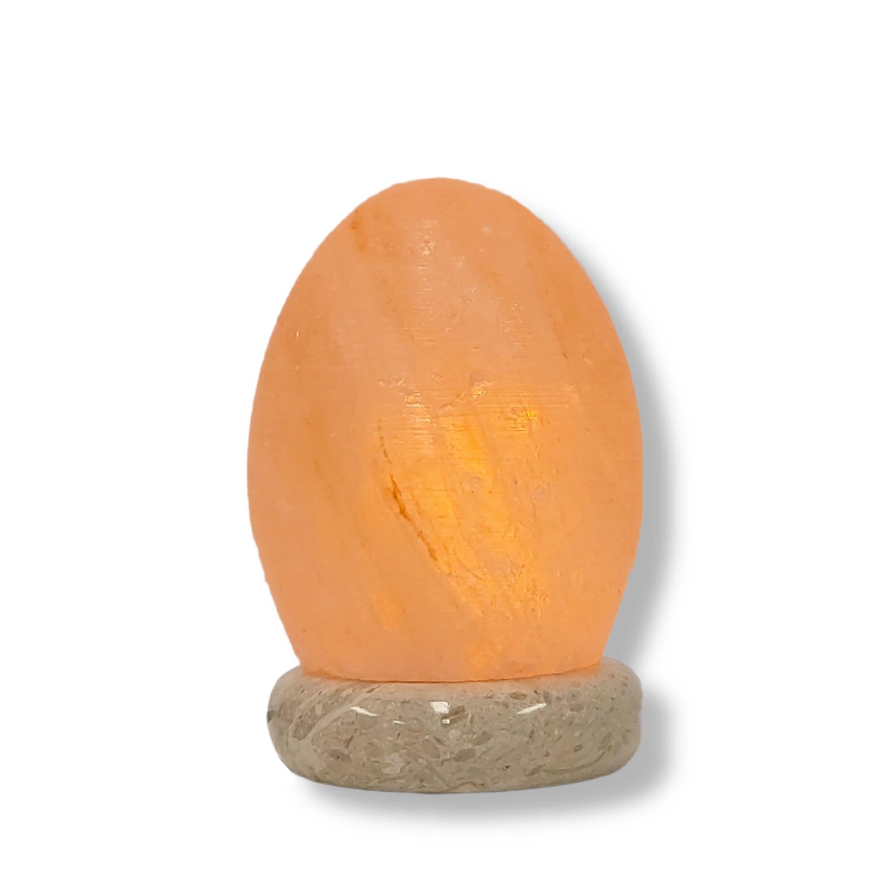 Premium Himalayan Pink Salt Lamp with Colour Changing LED - Egg Shape USB