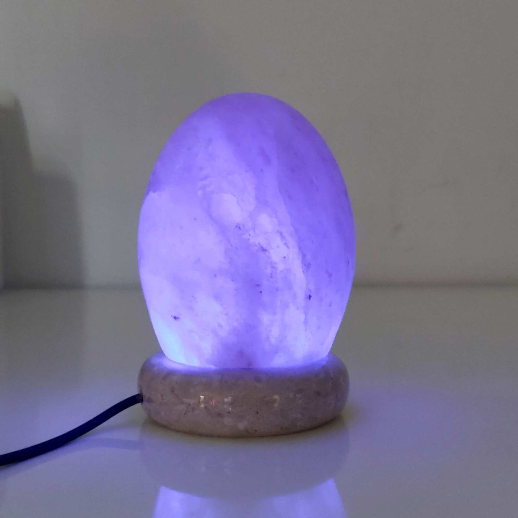 Premium Himalayan Pink Salt Lamp with Colour Changing LED - Egg Shape USB