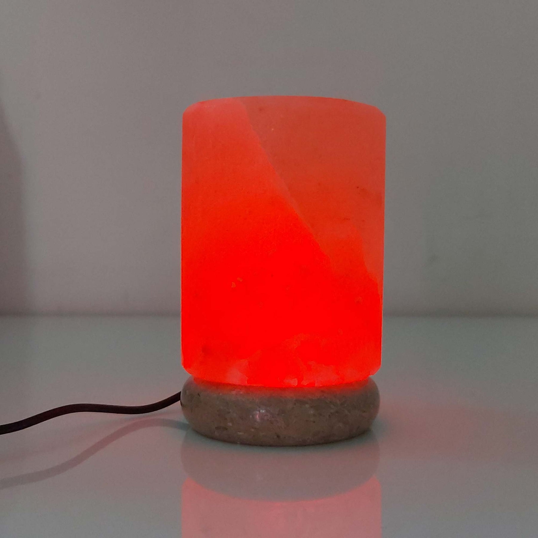 Himalayan Salt Lamp - Cylinder Shape 11cm - USB Colour Changing LED Light - SuperSaverAU - view 2