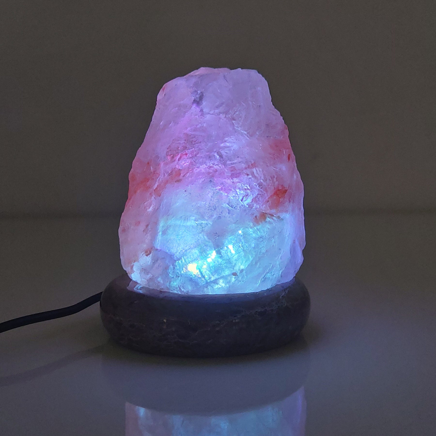 Himalayan Salt Collective USB Colour Changing Salt Lamp - Natural Shape 8.5cm - SuperSaverAU - view 5
