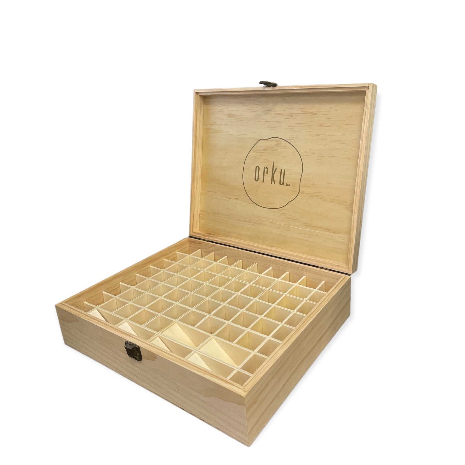 Essential Oils Wooden Storage Box - 74 Slots for 5ml, 10ml, 15ml Bottles - SuperSaverAU - view 7