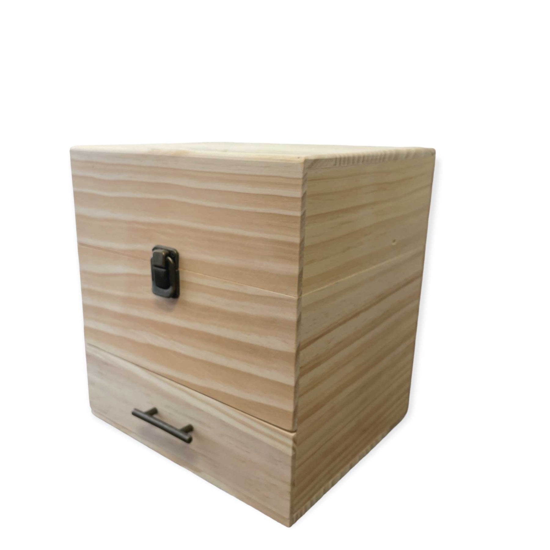 Essential Oils Wooden Storage Box - 59 Slots, 3-Tier, Pine Wood, Natural - SuperSaverAU - view 12