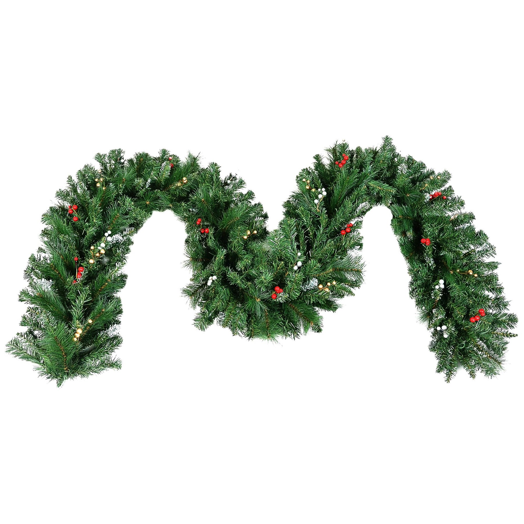 Christabelle 3.05m Christmas Garland with Berries Pine Tree Decoration Ornament - SuperSaverAU - view 2