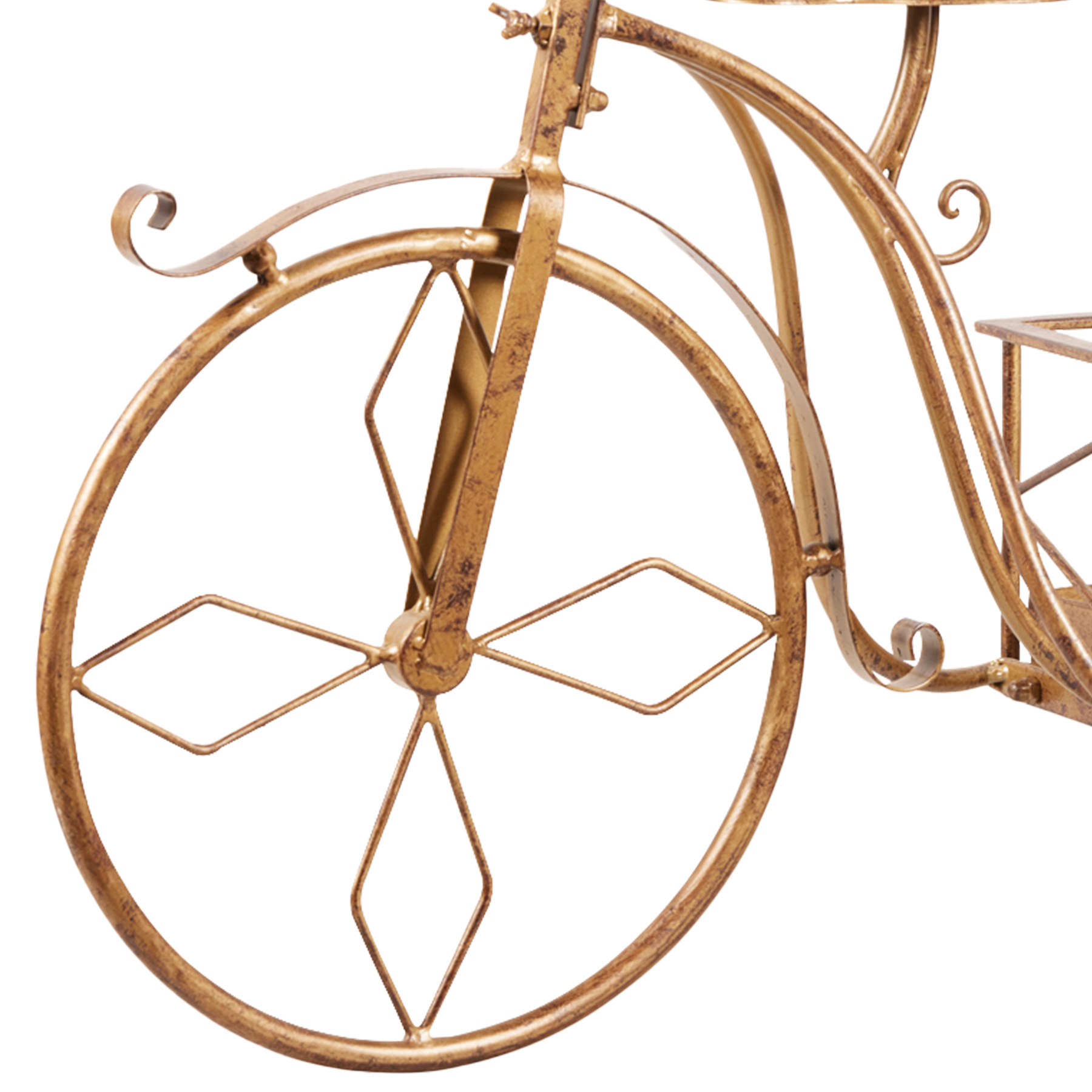Christabelle Antique Gold Bicycle Christmas Tree Display Decoration Ornament - SuperSaverAU - view 4