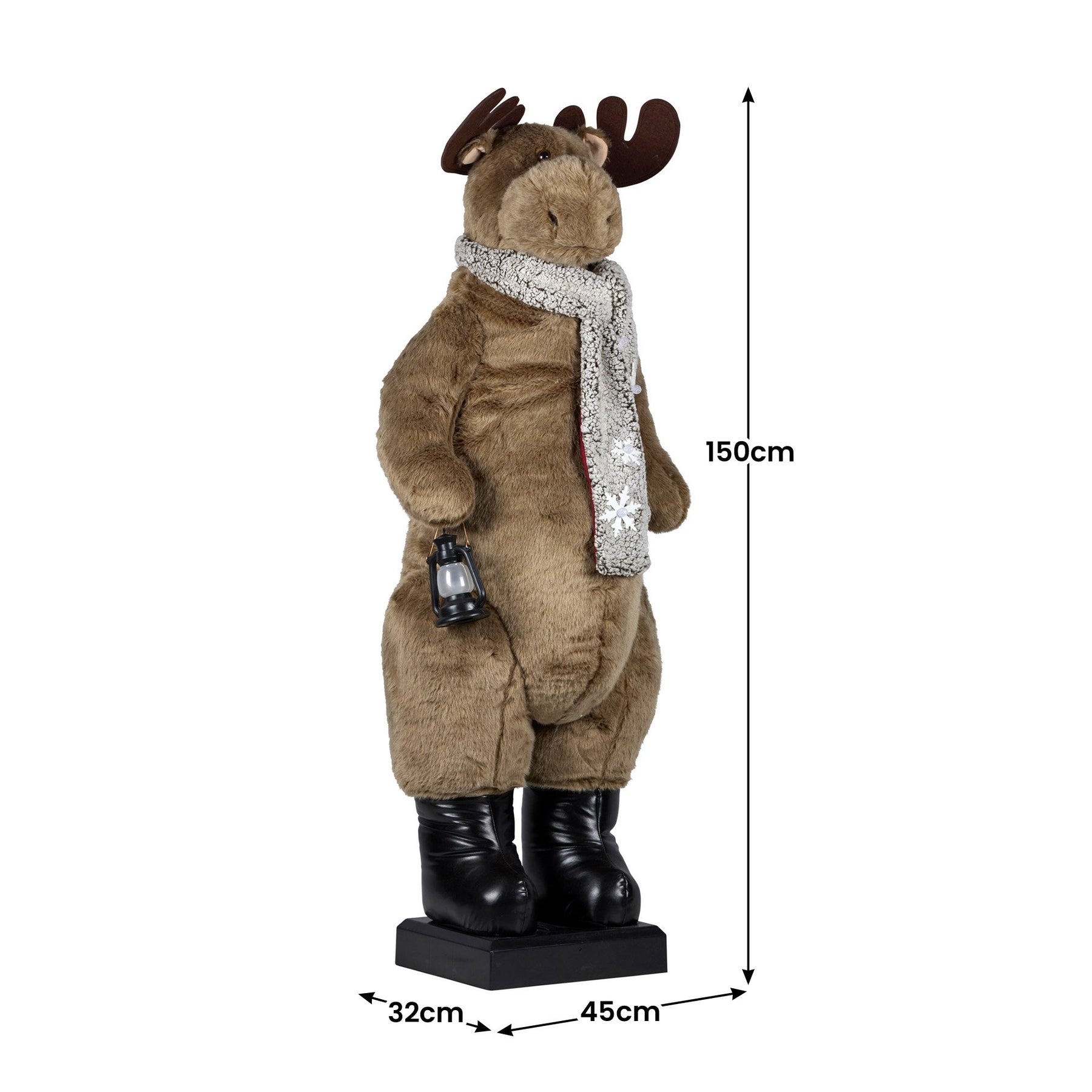 Christabelle 1.5m Musical LED Animated Christmas Moose Decoration Light-Up Lantern Ornament - SuperSaverAU - view 2