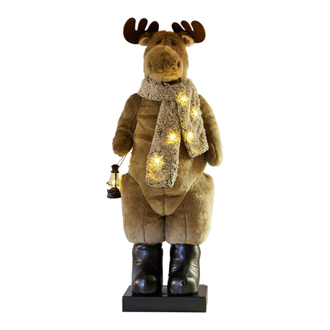 Christabelle 1.1m Musical LED Animated Christmas Moose Decoration - SuperSaverAU - view 1